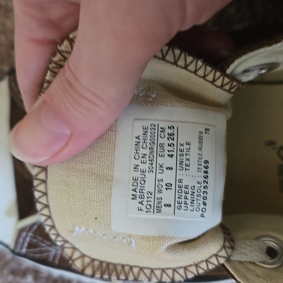 Converse Chuck Taylor All Star Low Top Brown Canvas Sneakers Women’s Size 10 New - Picture 7 of 14